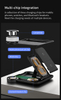 4in1 Wireless Charger Folding Wireless Charging Station For Iphone Apple Samsung Watch Airpods 3 In 1 Wireless Charger