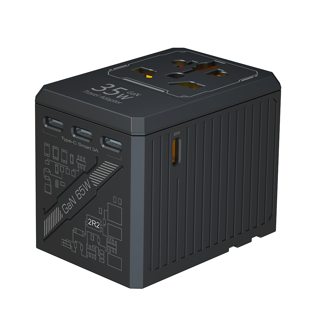 PD35w World Travel Adapter Electric Power Socket European Travel Plug Adapter Universal Power Socket with 4 C1A