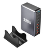 320W USB C Fast Charger Block, 8 Port USB Charging Station, GaN Ⅲ Pro 100W PD PPS Port Fast Charging Station Hub, Laptop Wall Charger Compatible with MacBook/iPhone 16/iPad/Galaxy S23/22 et