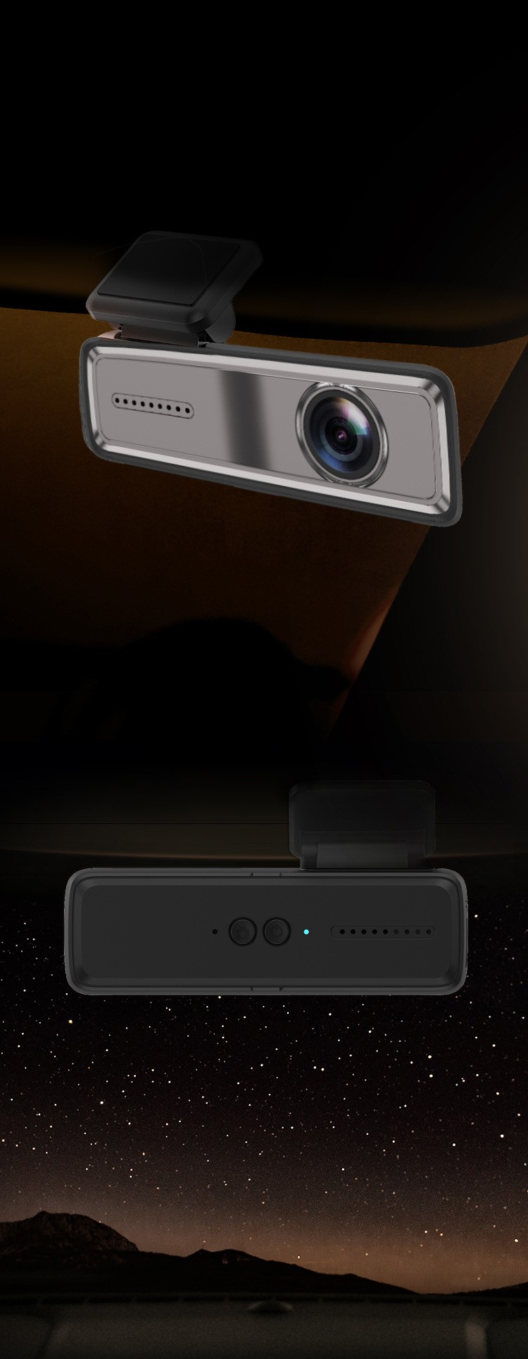 V8 Car Dash Camera Front And Rear Car DVR Dash Camera 1080P Video Recorder Loop Recording Dash Cam Camera