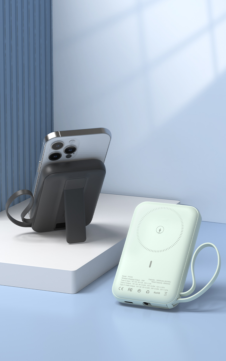 Super Fast Charger Power Banks 10000mAh Built in Double-Cable PowerBank With LED Display Custom LOGO New Products 2025