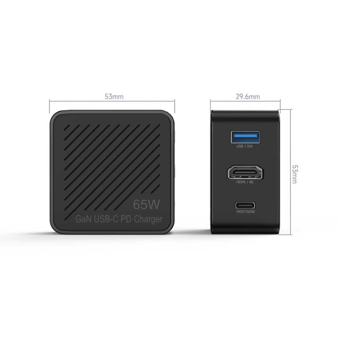 65W Portable Switch Dock Charger for Nintendo Switch, Compatible with OLED/Steam Deck/ROG Ally/Samsung Dex/iPad/MacBook, 4K 60Hz USB C TV Docking Station, with Charging and HDMI Output