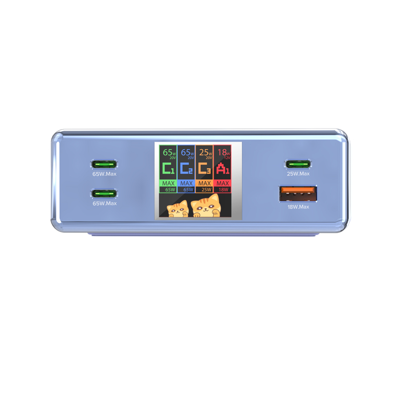USB C Charger, 90W GAN Fast Laptop Charging Block with Display PD 65W USB-C Can Serve As MacBook Pro/Air,iPhone Pro Max,iPad,Pixel,Samsung Galaxy,etc Charging Station