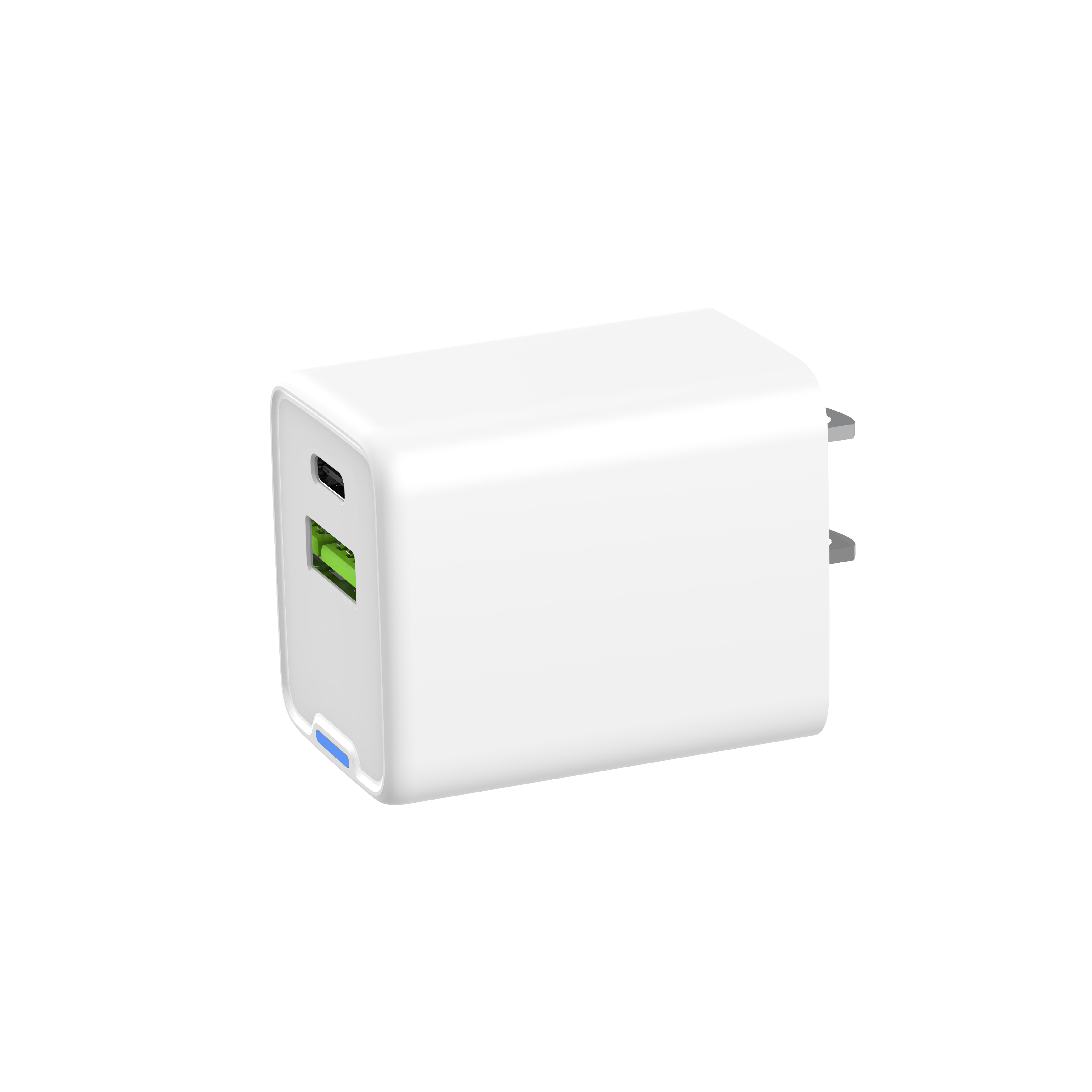 45W GaN Chargers Travel Adapter Mobile Phone Fast Wall Charger Quick 25 20Watt Dual USB-C+A PD Charging for rPhone Xiaomi