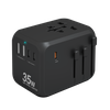 Universal Travel Adapters VeSmart International Plug Adaptor 5 Port USB C 35W Worldwide Power Adapter for US to Europe UK AUs