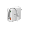 65W Retractable USB C Charger, Retractable Charger with Type C Cable and QC18W PD30W Port, PD PPS Fast Charging Block with Foldable Plug for iPhone 16 15 14 13 12 11, Galaxy, LG, Pixel, Pad, Tablet
