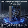 600W USB C Fast Charger Block, 8 Port Charging Station, GaN Ⅲ Multi Port Charging Station Hub for Multiple Devices, Multiport USB Charger Station Compatible with MacBook iPhone iPad Dell