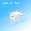 two ports design custome' made customizable mini only charger adapter GaN pd20w mobile charger suppliers 20 watt chargers