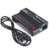 10-Port USB2.0 10A 50W Multi Charger Station with Switch 5V 1A 2.4A Output for Mobile Phones Convenient Travel Charger