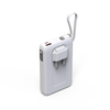  4 in 1 Qi Power Bank 2-Pack with AC Plug 10000mAh with USB-C PD 3.0 20W, USB-A QC3.0 18W Fast Charging, 15W Wireless Charger, Compatible with Apple, Android, and Other Qi Enabled Devices