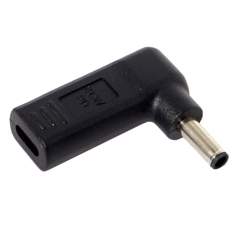 90 Degree Angled USB 3.1 Type C USB-C to DC 4.5mmx3.0mm Adapter Emulator Trigger for dell