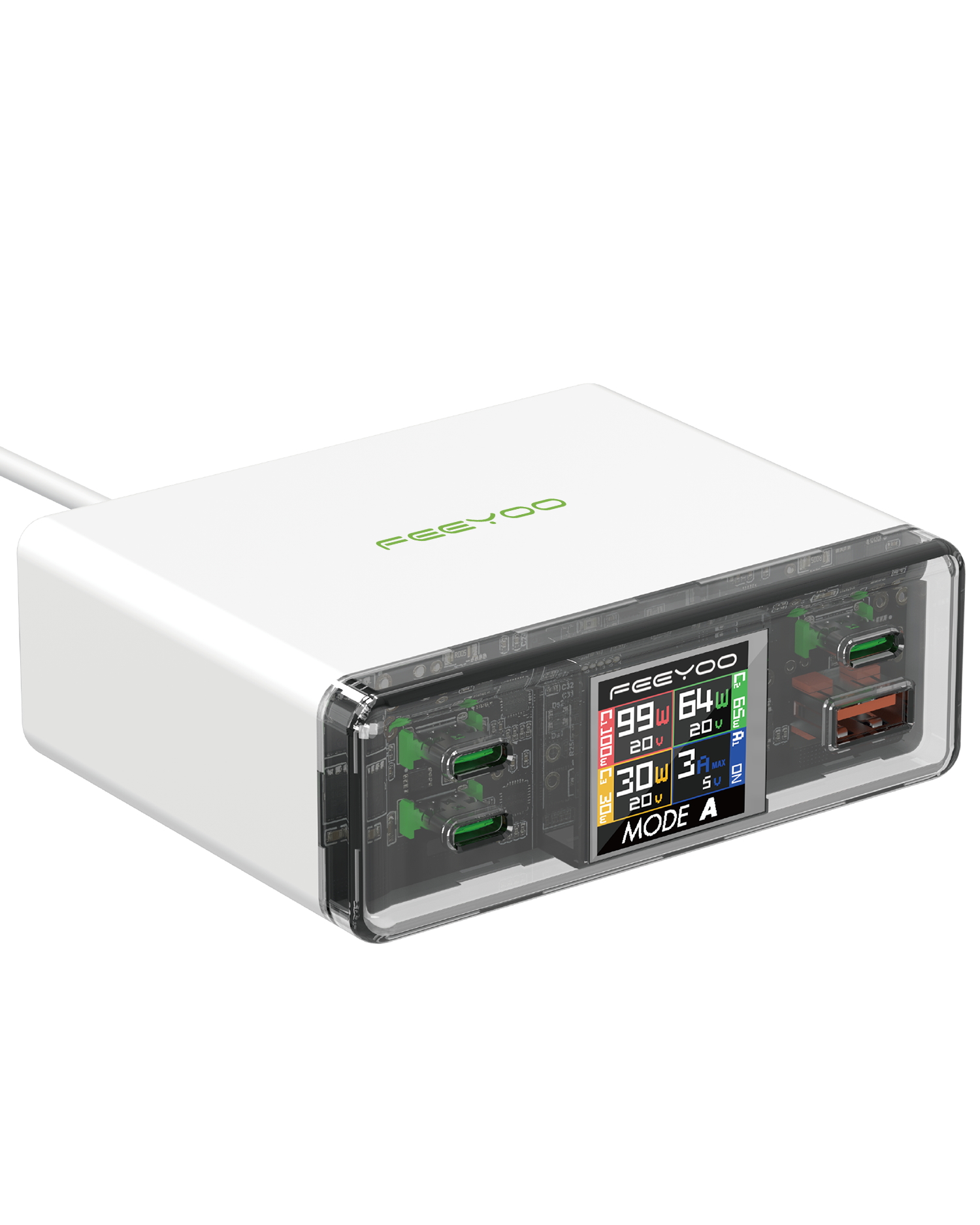 USB C Charger, 210W GAN Fast Laptop Charging Block with Display PD 100W USB-C can Serve as MacBook Pro/Air,iPhone pro max,iPad,Pixel,Samsung Galaxy,etc Charging Station