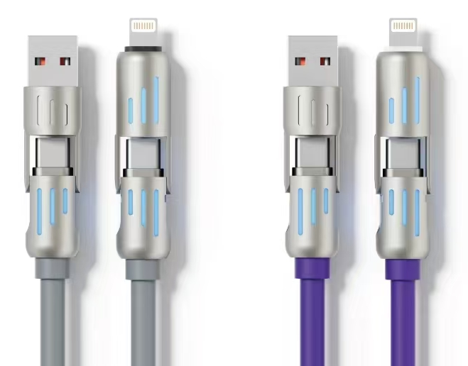 Customize Various Data Cables 240W Data Cable Spring Wire Magnetic Attraction Wire