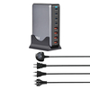 200W USB C Charger Block,GaN IV Charging Station 8 Ports,QC4.0 Fast Charging Station Hub+PD 65W USB C Laptop Charger Adapter Compatible with MacBook Air/Pro,DELL,iPhone 16/15,iPad,Steam Deck-Black