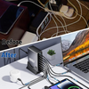 600W USB C Fast Charger Block, 8 Port Charging Station, GaN Ⅲ Multi Port Charging Station Hub for Multiple Devices, Multiport USB Charger Station Compatible with MacBook iPhone iPad Dell