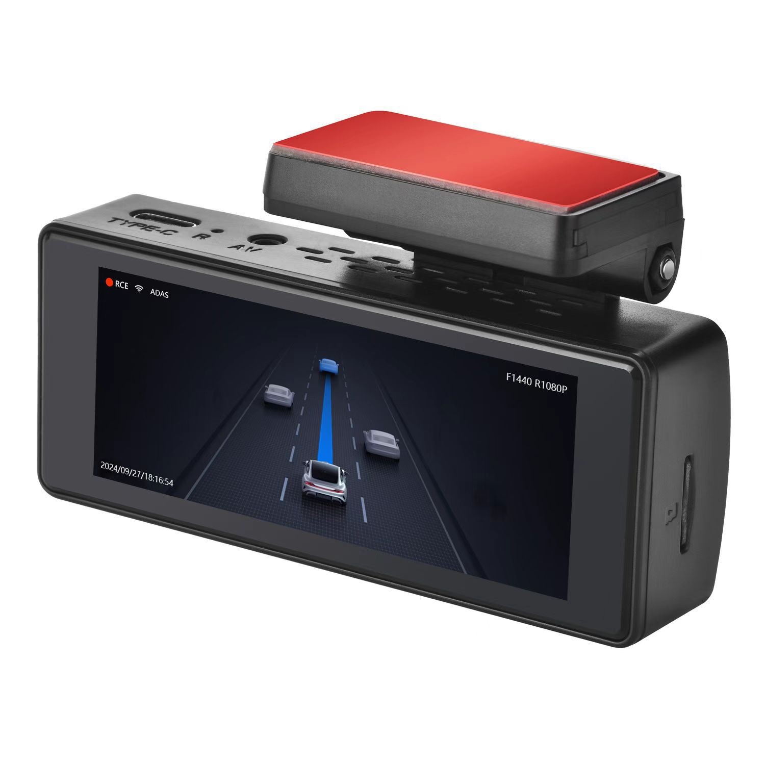 2025 New 4K ADAS Driving Recorder APP Control ACC Hardwire Kit Car Black Box Night Vision Car Front and Rear AI Dash Cam