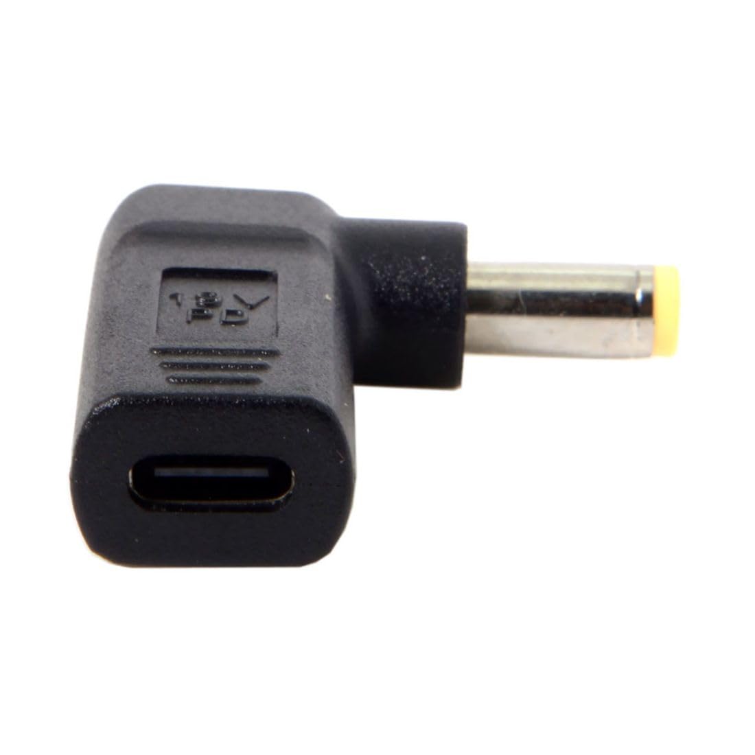 USB C to DC 20V 5.5x2.5mm for toshiba lg acer asus PD 65W Emulator Trigger 90 Degree Angled Converter Adapter