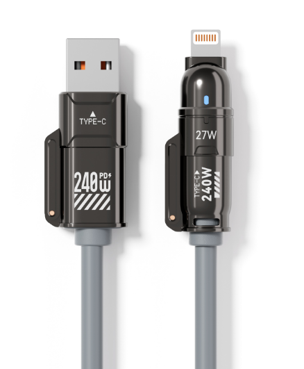 Customize Various Data Cables 240W Data Cable Spring Wire Magnetic Attraction Wire