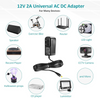 12V 3A 36W Universal AC/DC Adapter 12 Volt 3 Amp 2.5A 2A 1.5A 1A 500mA Power Supply Charger DC 12V Power Cord for Router DVD Player Speaker LED Strip Light CCTV Security Camera