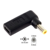 USB C to DC 20V 5.5x2.5mm for toshiba lg acer asus PD 65W Emulator Trigger 90 Degree Angled Converter Adapter