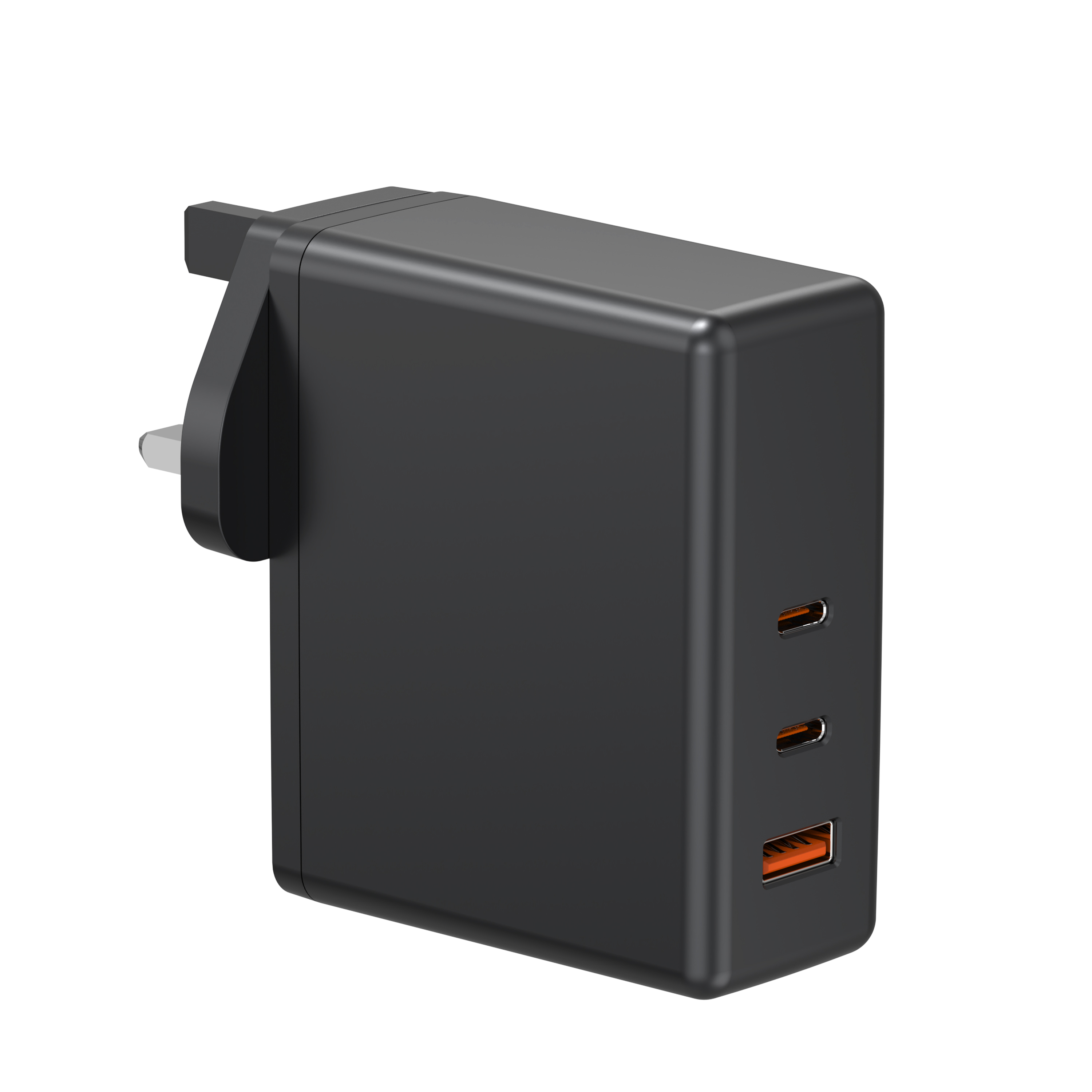 140W USB C Charger, PD3.1 PPS 3-Port Fast GaN III USB C Charger Block Compact and Foldable Plug, Charging Blocks for MacBook Air Pro Galaxy S20-S24 Dell XPS Pixelbook Series