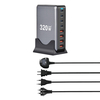 320W USB C Fast Charger Block, 8 Port USB Charging Station, GaN Ⅲ Pro 100W PD PPS Port Fast Charging Station Hub, Laptop Wall Charger Compatible with MacBook/iPhone 16/iPad/Galaxy S23/22 et