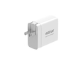 45W Retractable Wall Charger, GaN6 Fast Charger with 45W Retractable Type-C Cable and 1A1C Port, Portable Retractable Charger Wall Plug for iPhone 16/15 Pro Max/iPad/Galaxy/Pixel