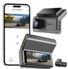 2025 Q8Pro 2K Resolution Dashcam 2-Channel IPS Screen Video Recorder Rear View Mirror Car Reverse Camera with 1-Year Warranty