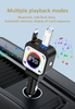 Car bluetooth Transmitter Car Charger 30W/RGB Color Light Ring/Retractable Type-c Cable 45W With bluetooth
