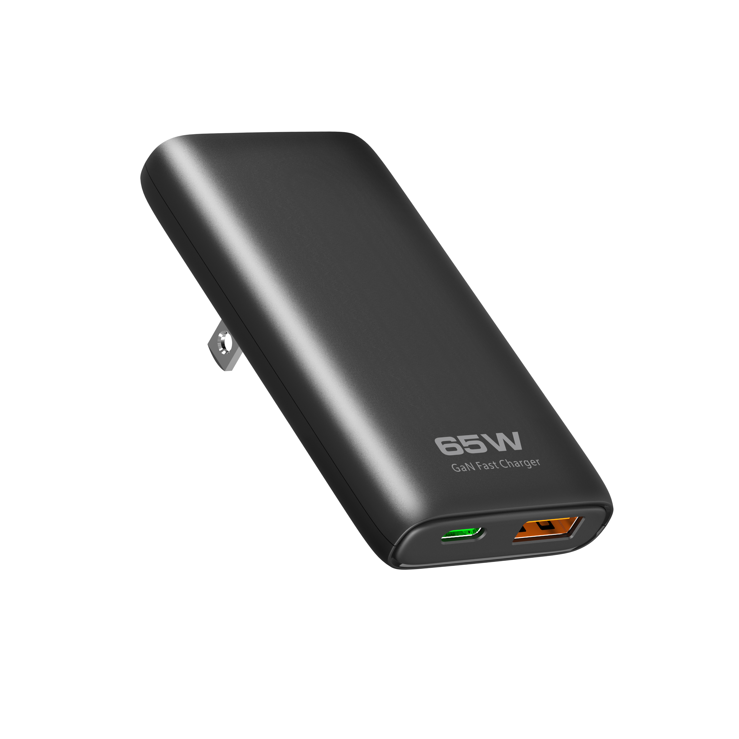 65W Slim USB C Wall Charger with Dual Ports,Flat USB C Charger with GaN PD3.0&PPS,for MacBook Pro/Air,iPad,iPhone 16/15/Pro,Galaxy