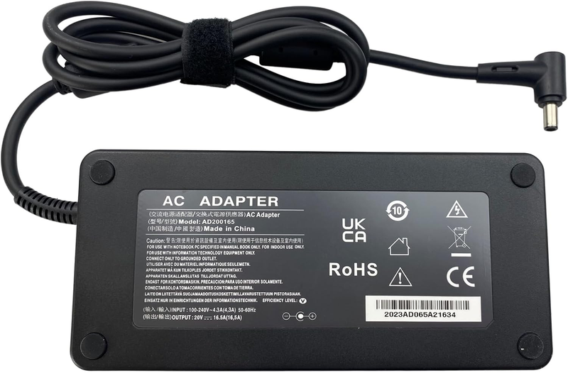 330W AC Adapter 20V 16.5A A22-330P1A Fit for ASUS ROG Strix Scar 16 17 18 ASUS Strix G16 G17 G18 G634JY G634JZ G733PZ G733PY G733P G733 G733CX G814JI G834JY ROG Zephyrus Duo 16 Laptop Power Supply