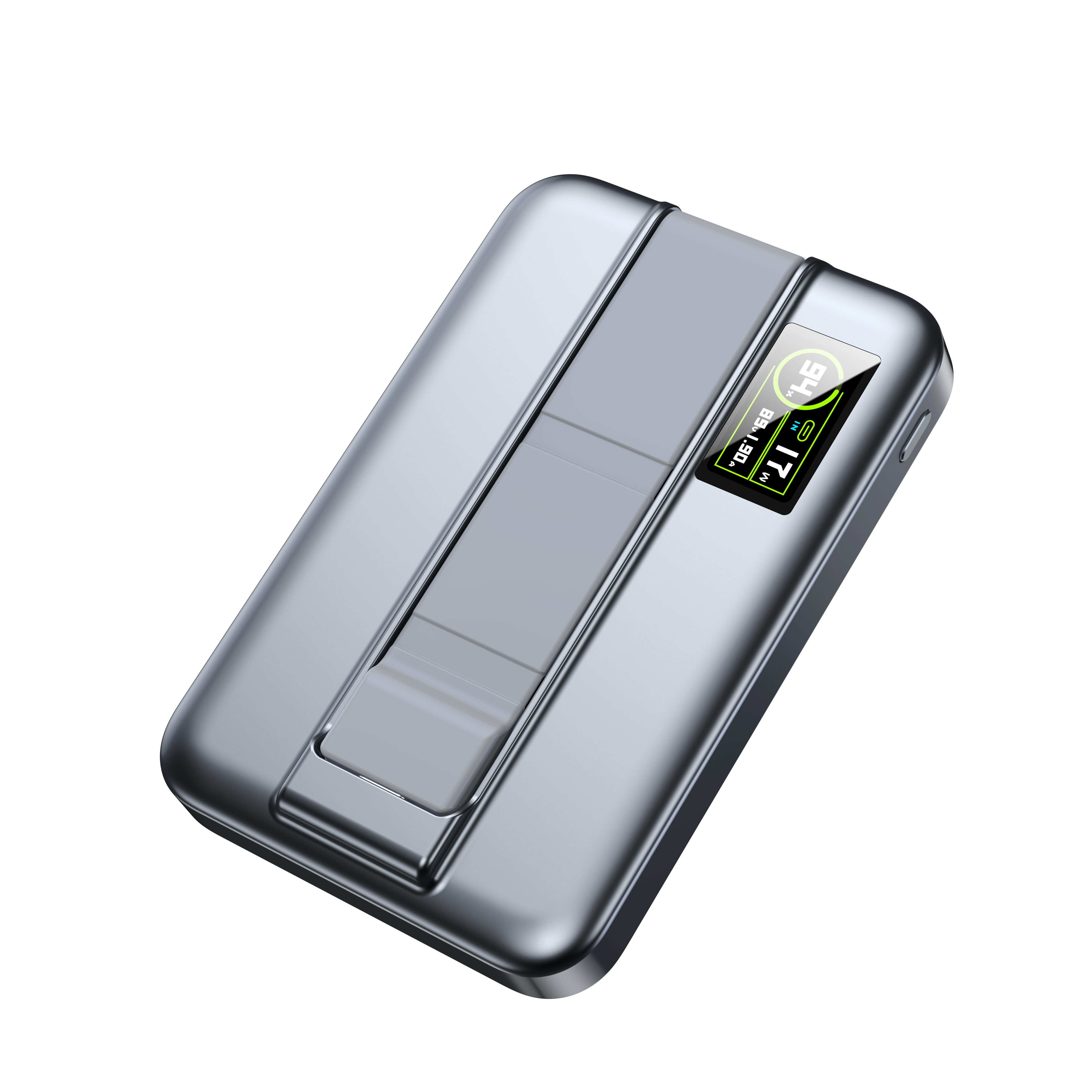 5000mAh Portable 15W Wireless Charge Power Bank PD 22.5W Fast Charging with Cables Magnetic adjustable bracket 