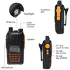 2024 hot selling UV-6R,Long Range walkie talkie Portable two way radio VHF/UHF business Radio security and protection