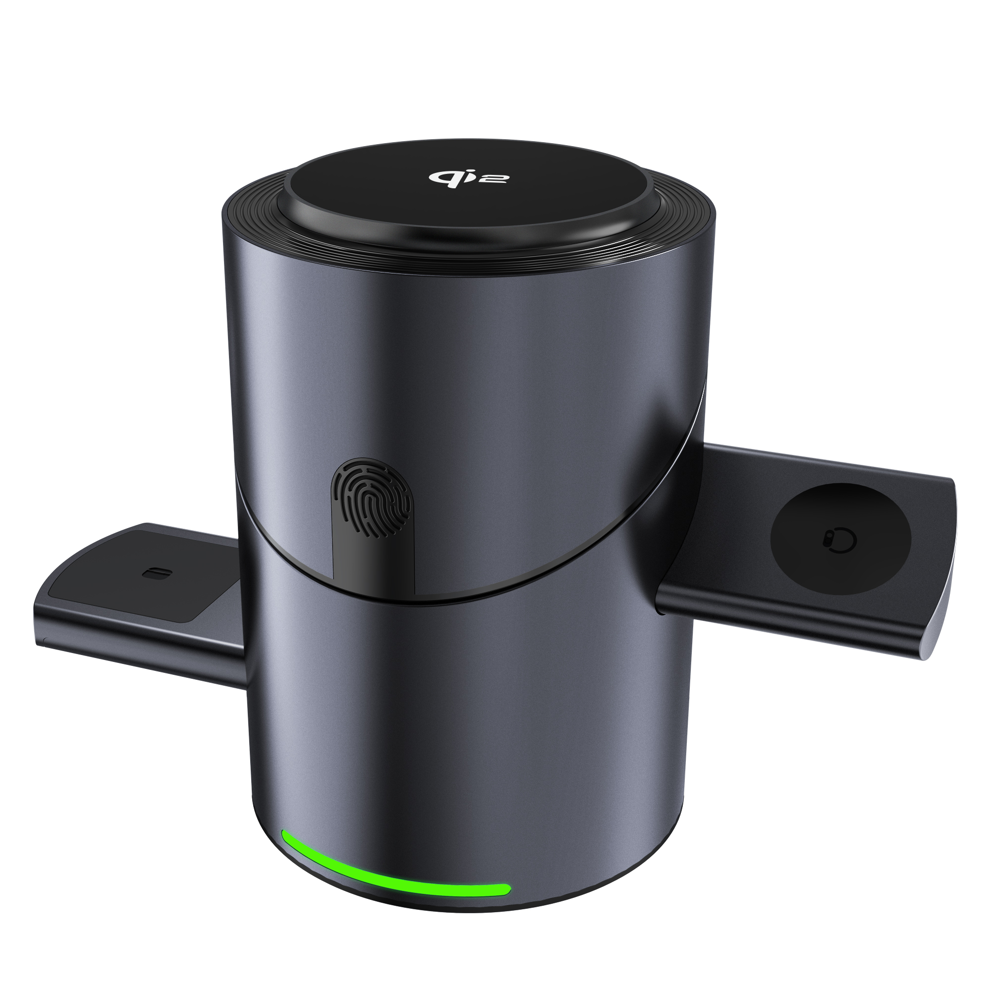 Rotatable wireless charging station, CubeTrick-X Qi2 15W Fast charging, 3-in-1 wireless charging station, for Apple Watch charger, for iPhone 15, 14, 13, 12 series, AirPods