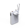  4 in 1 Qi Power Bank 2-Pack with AC Plug 10000mAh with USB-C PD 3.0 20W, USB-A QC3.0 18W Fast Charging, 15W Wireless Charger, Compatible with Apple, Android, and Other Qi Enabled Devices