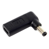 USB 3.1 Type C USB-C to Rectangle DC Plug 5.5mmx2.1mm Adapter PD Emulator Trigger 90 Degree Angled for Laptop Tablet (5.5x2.1MM)