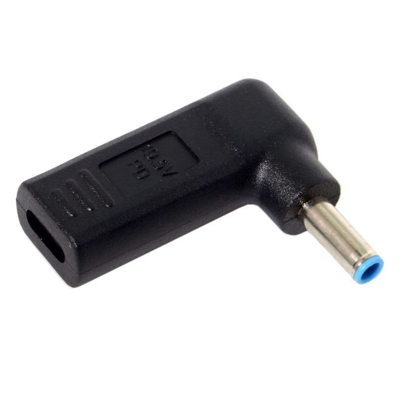 USB 3.1 Type C USB-C to DC 4.5mmx3.0mm for hp Adapter Emulator Trigger 90 Degree Angled
