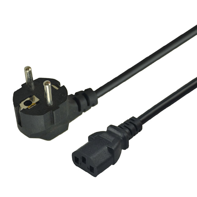 10A 1.5M/1.8M India C13 Plug AC Power Cord for Home Appliance Laptop Computer IP65 Rated 100% Pure Copper Conductor