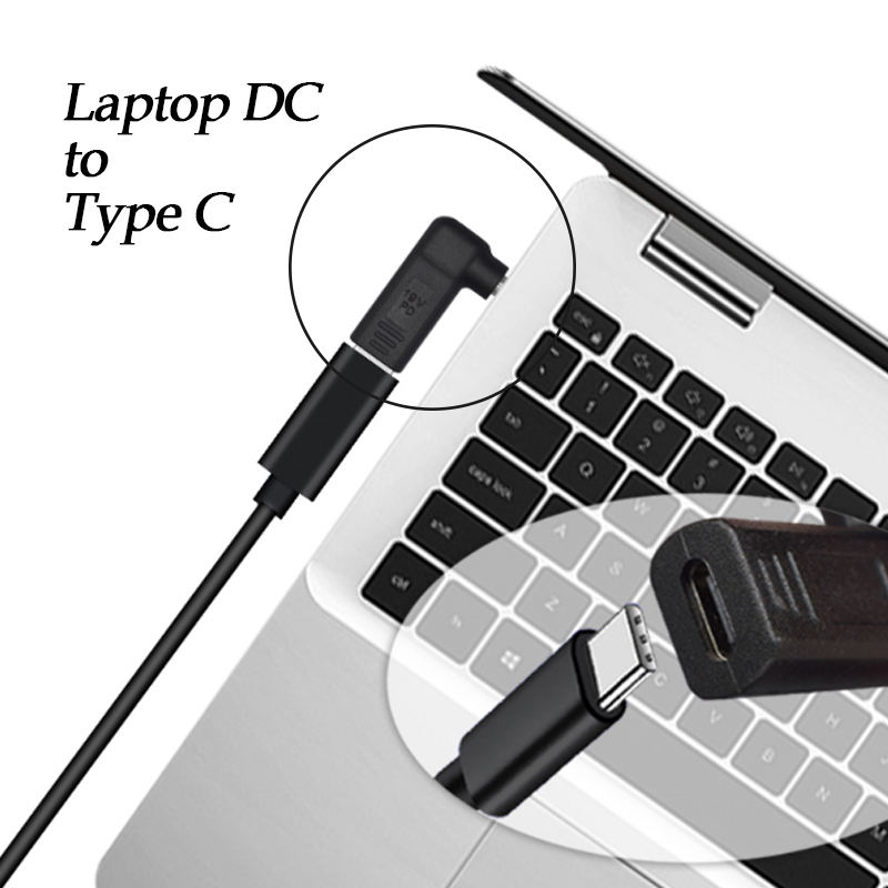 USB Type C to DC Laptop 5.5*1.7 Convertor Jack Plug Charging Adapter Connector for DC Laptop