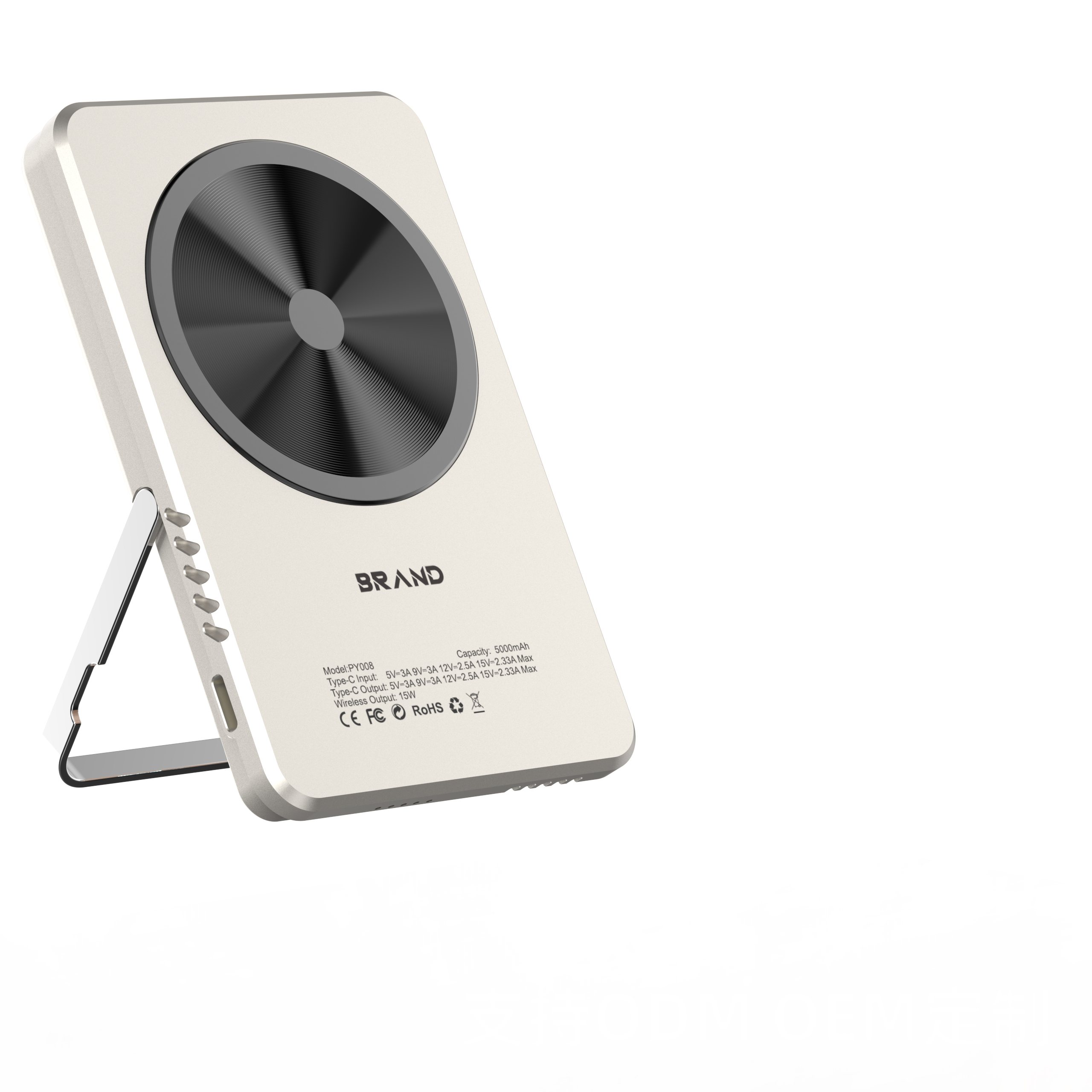 Fast Charging Magnetic Wireless 15W Charge With Small Cooling Fan Portable PD20W Power Bank 5000mAh High Capacity Customizable 