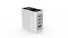 AI-Powered 140W 4 Port Multi-Device Fast Charging Advanced GAN Power Adapter TFT Intuitive Touch Controls