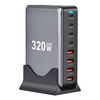 320W USB C Fast Charger Block, 8 Port USB Charging Station, GaN Ⅲ Pro 100W PD PPS Port Fast Charging Station Hub, Laptop Wall Charger Compatible with MacBook/iPhone 16/iPad/Galaxy S23/22 et