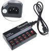 10-Port USB2.0 10A 50W Multi Charger Station with Switch 5V 1A 2.4A Output for Mobile Phones Convenient Travel Charger