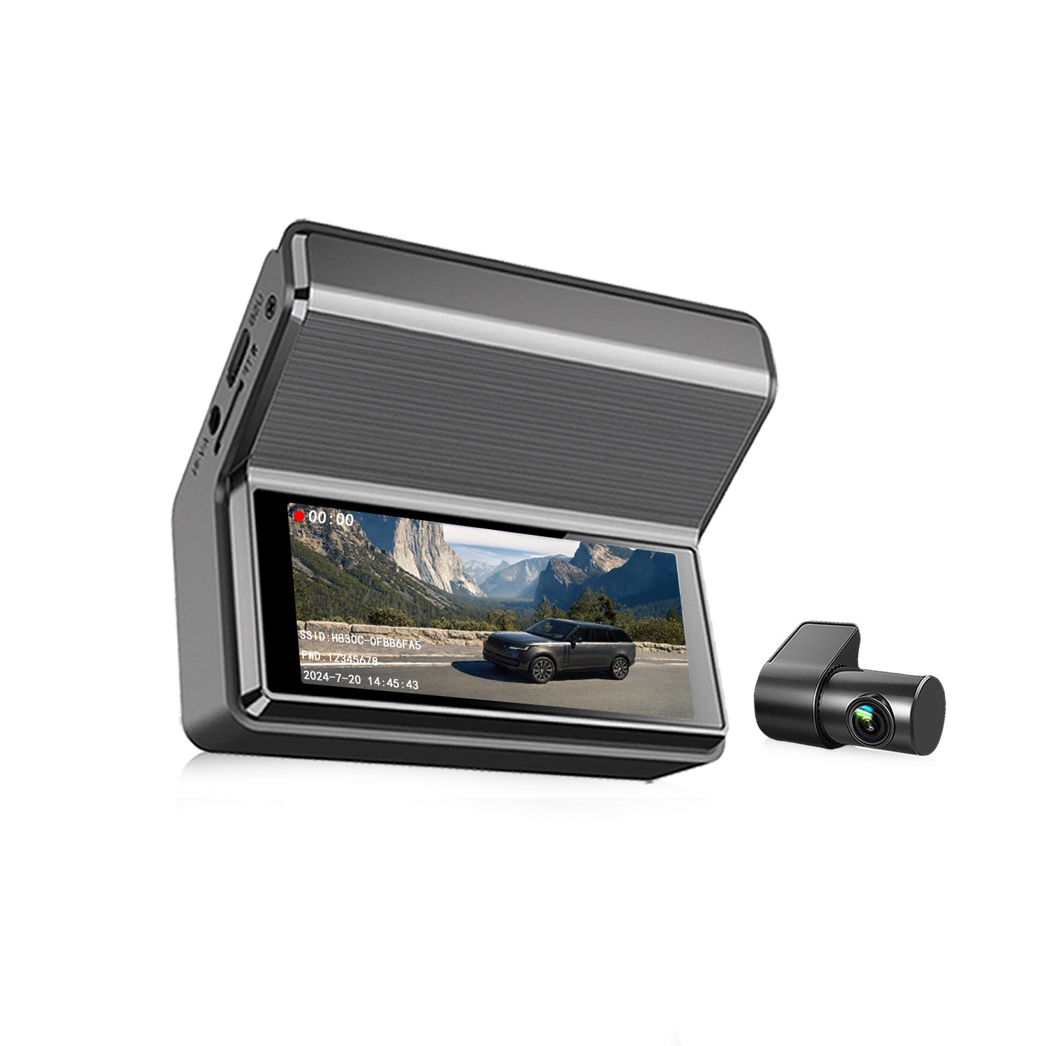 2025 Q8Pro 2K Resolution Dashcam 2-Channel IPS Screen Video Recorder Rear View Mirror Car Reverse Camera with 1-Year Warranty