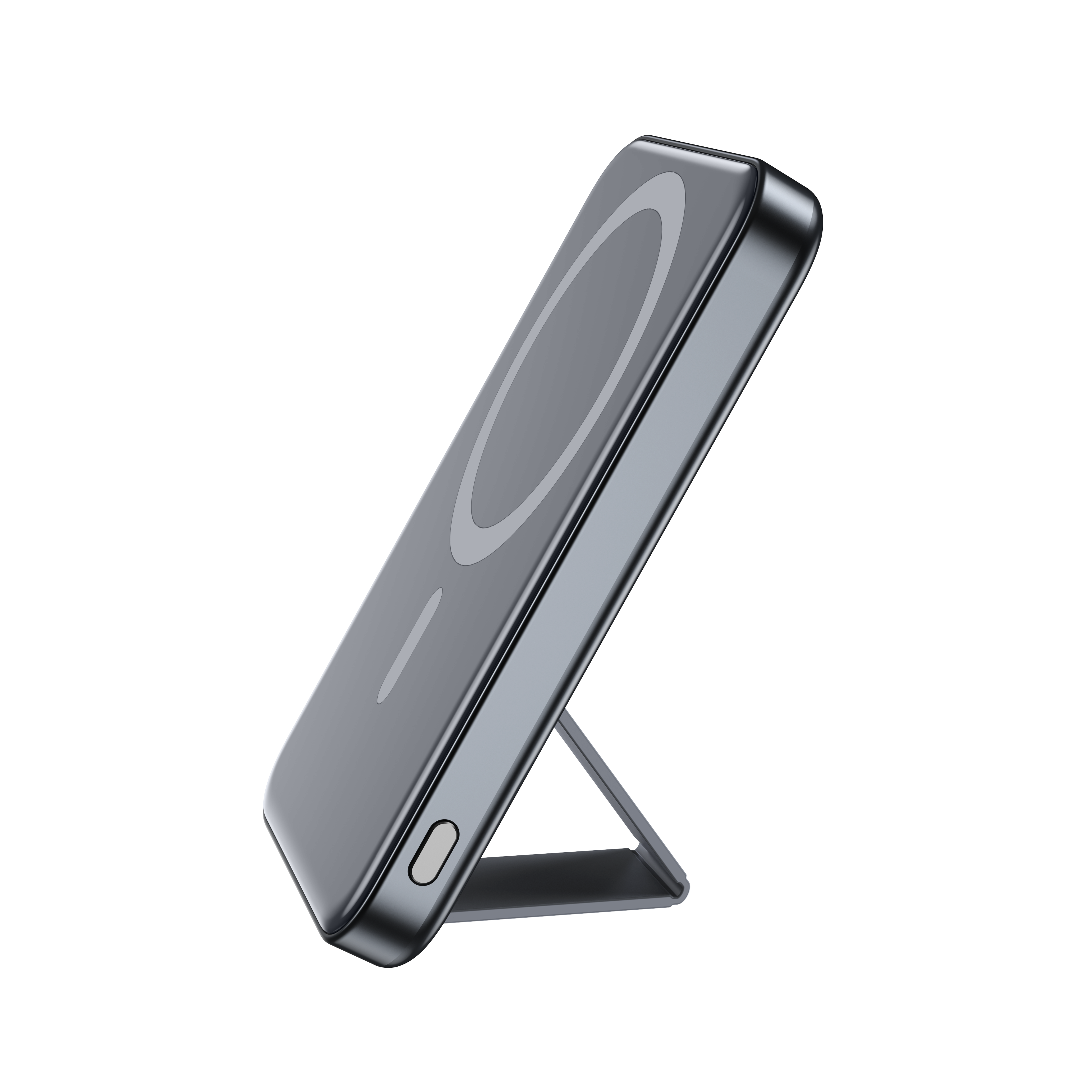 5000mAh Portable 15W Wireless Charge Power Bank PD 22.5W Fast Charging with Cables Magnetic adjustable bracket 