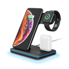 3 in 1 15w dock station 3 in 1 charging dock station holder stand 2022 design 3 in 1 dock station wireless charging