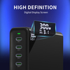 HUNDA 300W USB C Charger GaN Charging Station Desktop 5 Ports PD 100W Fast Power Adapter Support PD3.0 /PPS 45W /QC5 for MacBook Pro/Air, iPhone 15 Pro,Samsung,HP,Dell etc