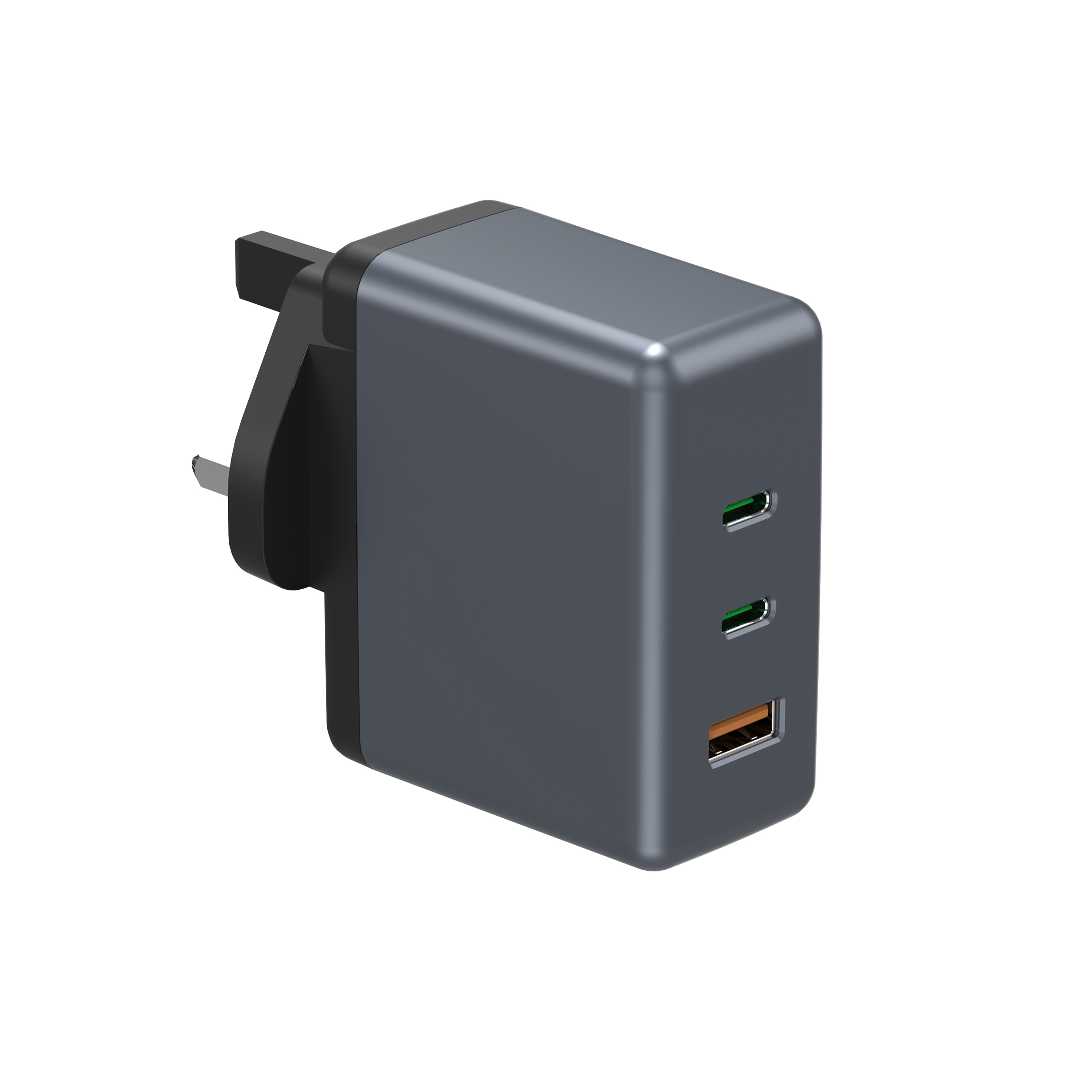 100W USB C Fast Charger Power Adapter，4-Port GaN Charger Compatible with MacBook Pro/Air, iPad Pro,Lenovo,HP,Dell,iPhone 15 Pro,iPhone 14,13,12,Galaxy S24 Ultra,Apple Watch and More, EGC49