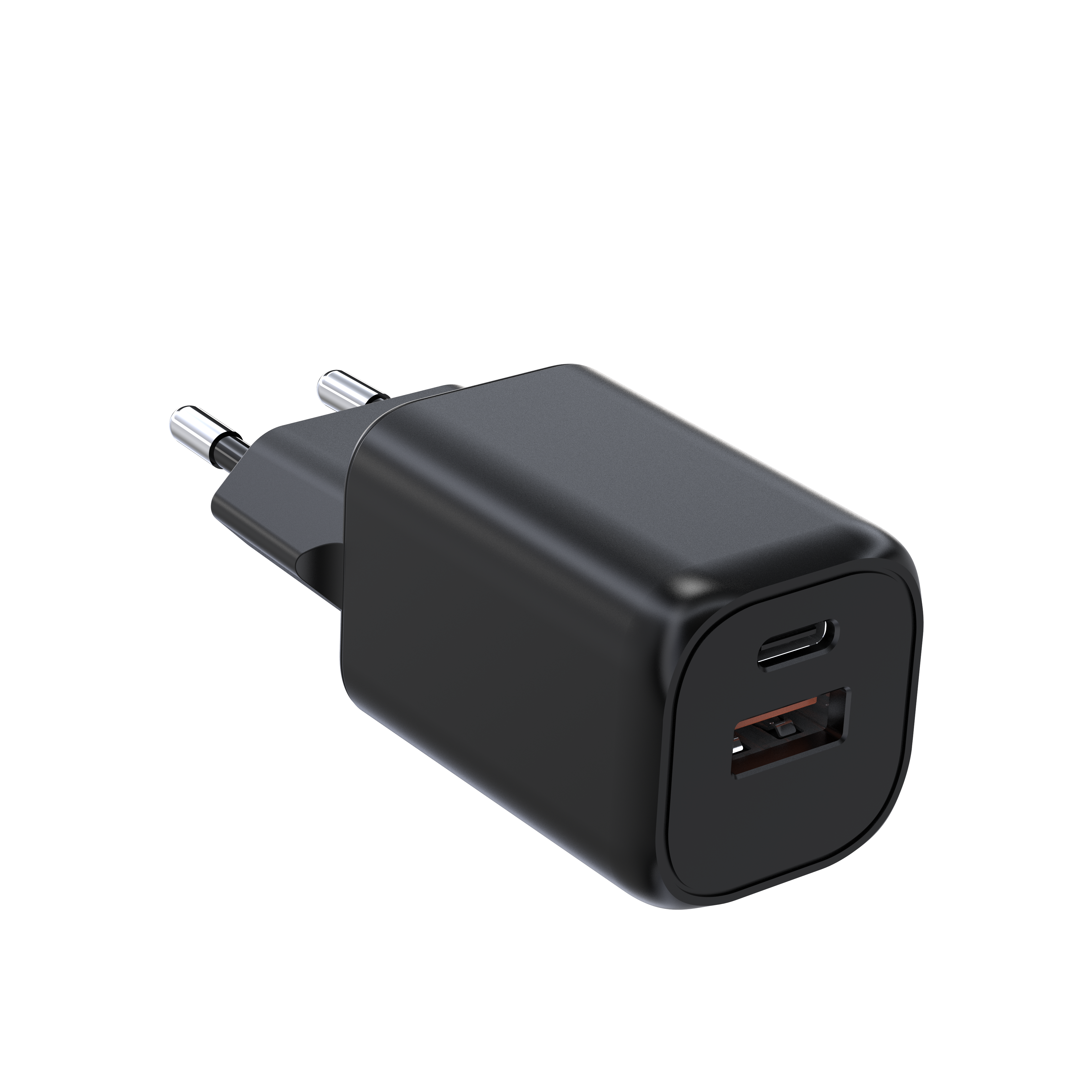 Factory GaN 65W Power Adapter EU US Plug 2 Ports QC 3.0 Type-C PD Mobile Phone Travel Chargers 65W gan Charger