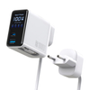 Compact 100W GaN Retractable USB C Wall Charger with Smart Display | Durable Built-in Retractable Cable, C1-100W C2-100W A1-30W, Compatible with MacBook, IPhone, Galaxy, Pixel, IPad, DJ
